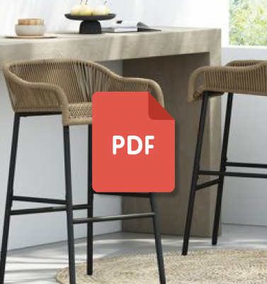 Rope bar stools catalogue