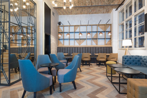 Mobile view of designer lounge sofa manufactured by Mayuri Furnitures